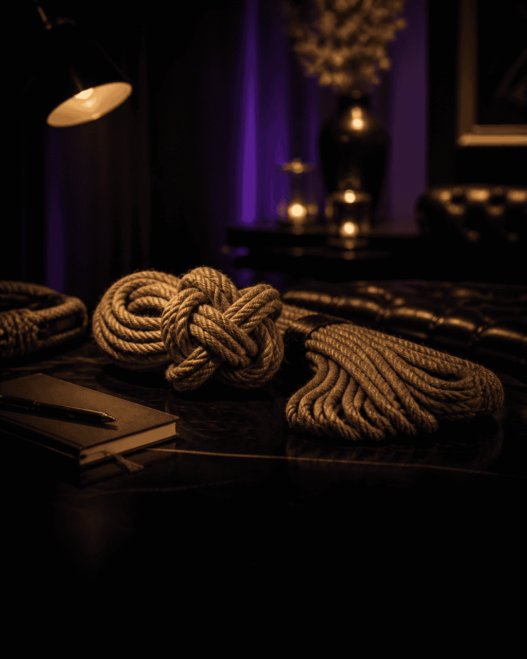 Shibari-Seile für einen Workshop im Studio 60 München